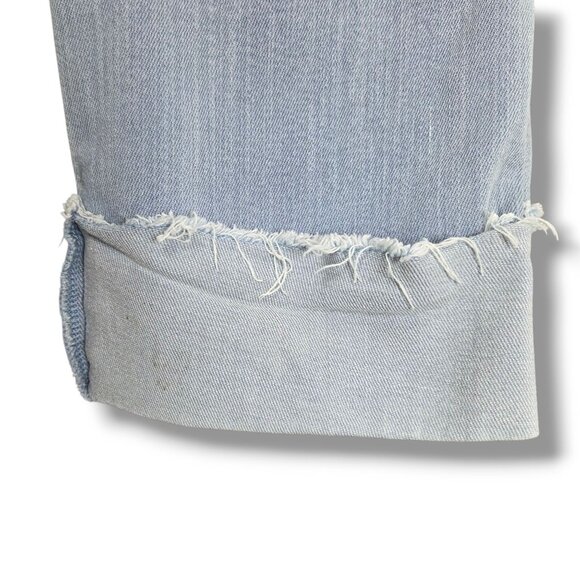 J Jill Authentic Fit Cropped Jeans Womens 10 Cuffed Mid Rise Light Wash - Picture 7 of 9